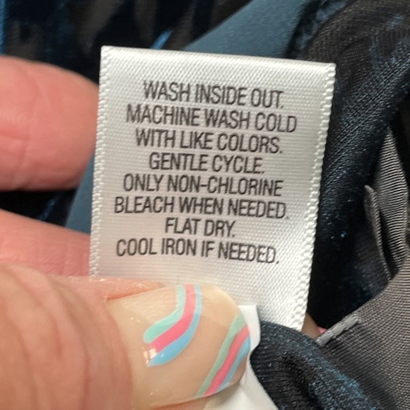 Simply Vera Wang Top Womens XL Dark Burnout Velvet Long‎ Tunic Fairy Whimsigoth - Picture 9 of 9